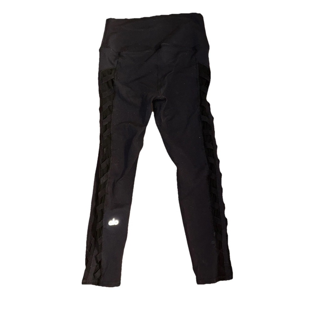ALO High Rise Legging Black w/ Side Design e XS